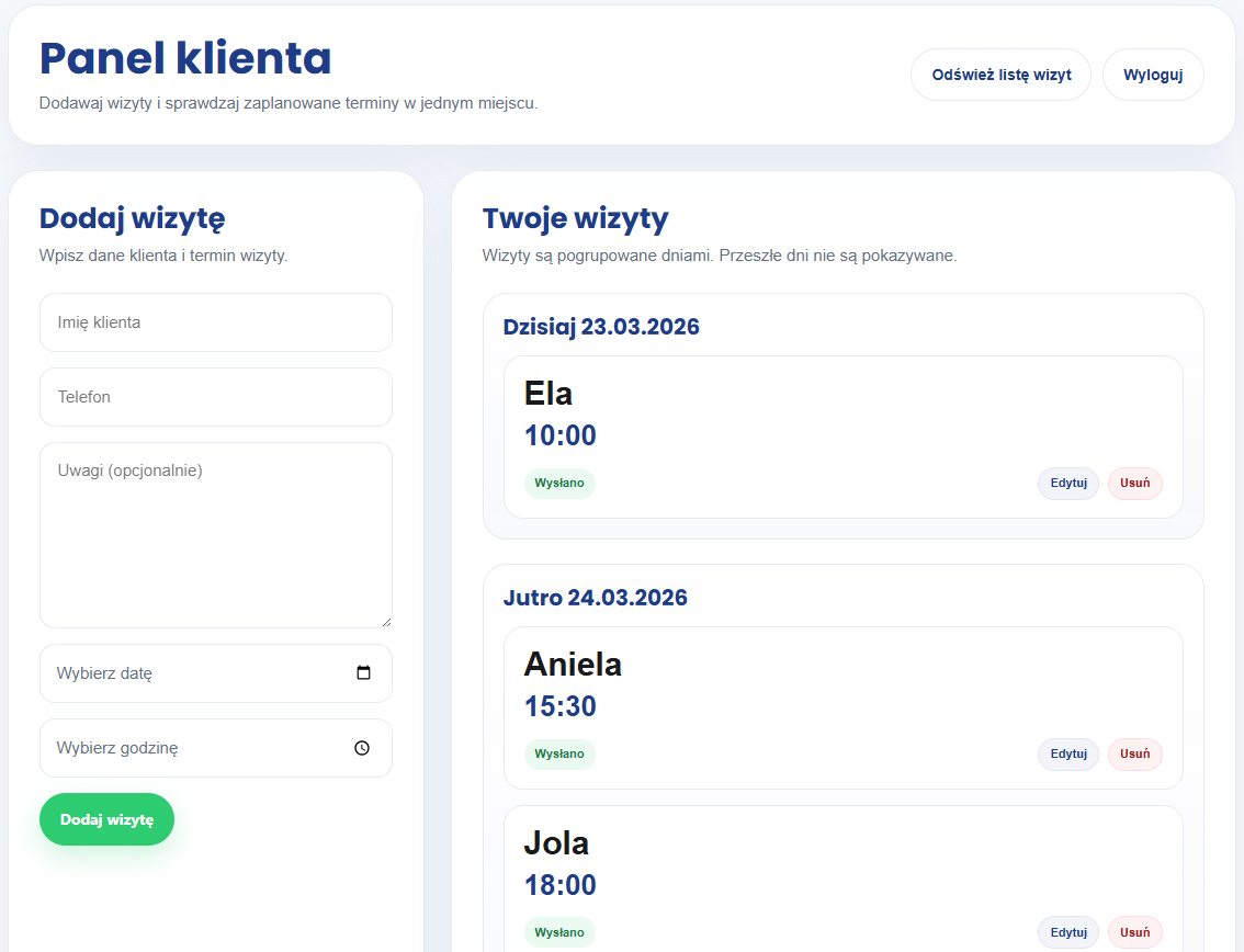 Podgląd systemu Terminoo